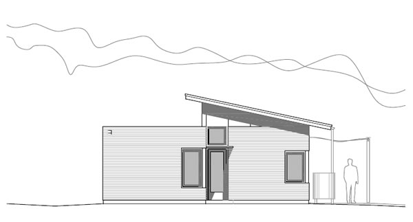 Modern passive solar prefab house